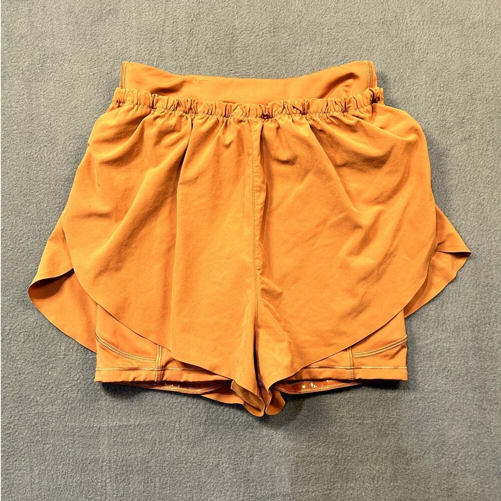 Athleta Women's Workout Shorts Flowy Running Orange Size XXS‎